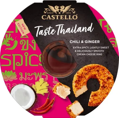 Castello Rjómaostur Taste Thailand Chili og Engifer 10x125g