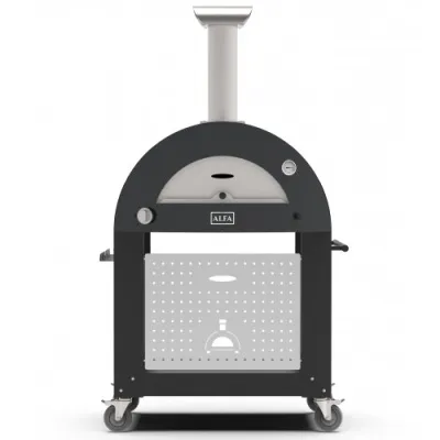 Alfa hjólavagn 12 Pizza - Svart