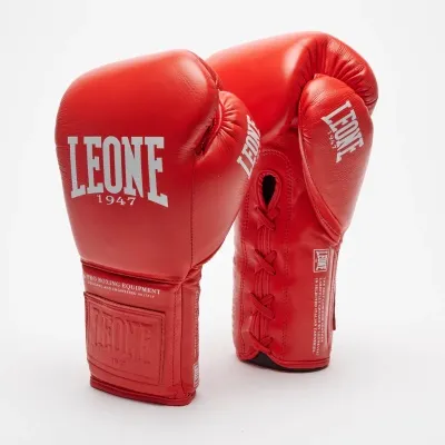 Leone The Greatest Boxhanskar reimdir - Rauðir - 10oz