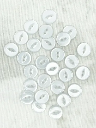 18 mm - Plasttölur - 2 göt