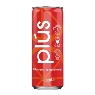 Plús / Blood orange Soft Drink (330ml.)