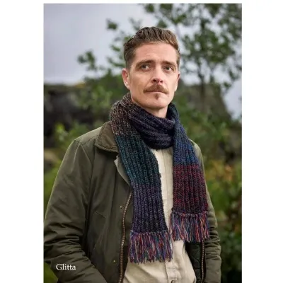 Wool Scarf - Glitta (dark) - Long