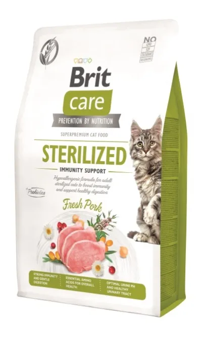 Brit Ccat GF Pork Sterilized Immunity Support 2 kg
