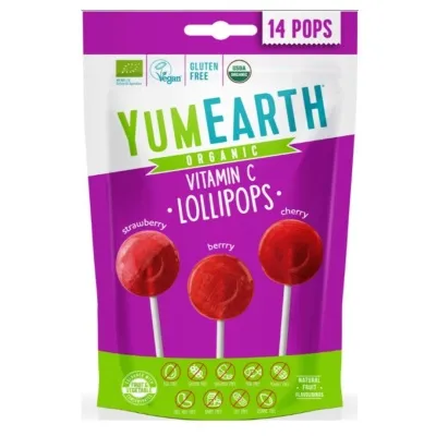 YumEarth Lífrænir vítamín C sleikjóar 14stk