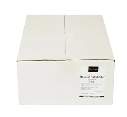 Ítalskar hakkbollur forsteiktar ca 180stk 5kg
