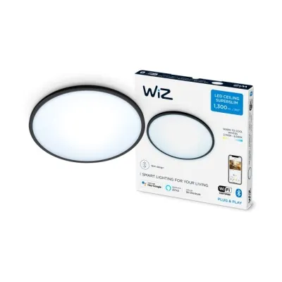 Wiz SuperSlim Ceiling 14W Svart RD 27-65K TW
