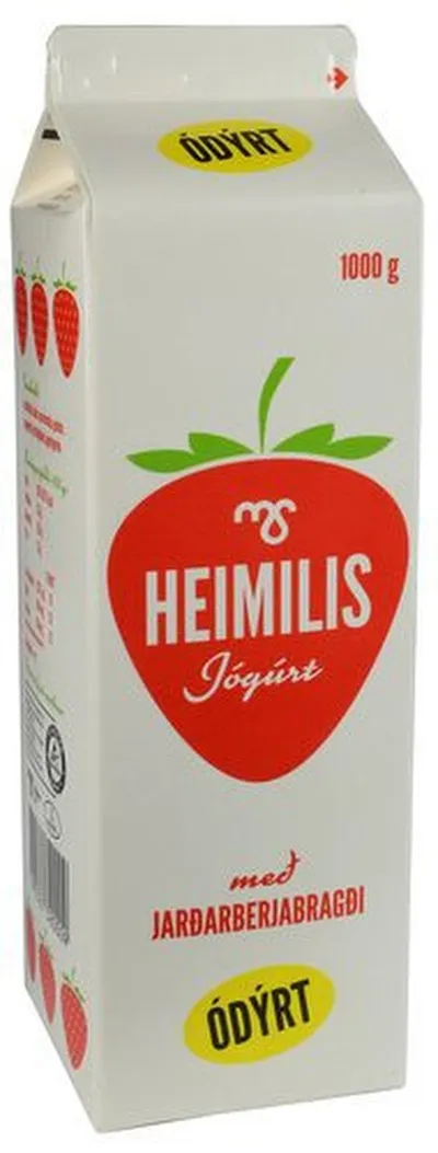 MS Heimilisjógúrt m/jarðarberjum 10x1ltr
