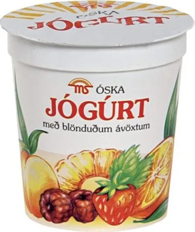MS Óskajógúrt m/ blönduðum ávöxtum 8x180g