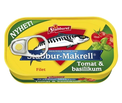Stabbur Makríll Tómat og basil 110gr. (X20)