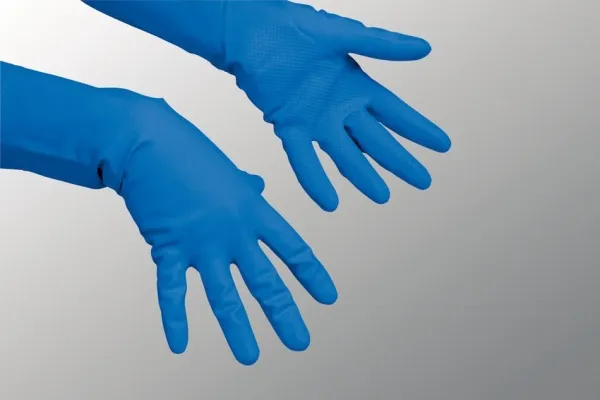 Uppþvottahanskar bláir XL 1stk