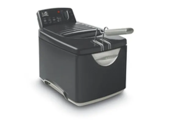 FRITEL Turbo SF® 4179 Djúpsteikingarpottur – 3L Retro Hönnun með Glugga og Kaldri Ytri Hlíf