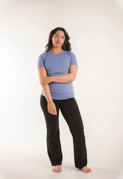 Boob Essential S/S Top Pale Blue