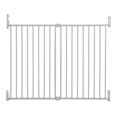 Öryggishlið veggfest Broadway  76-134,5cm - Extra breitt - White