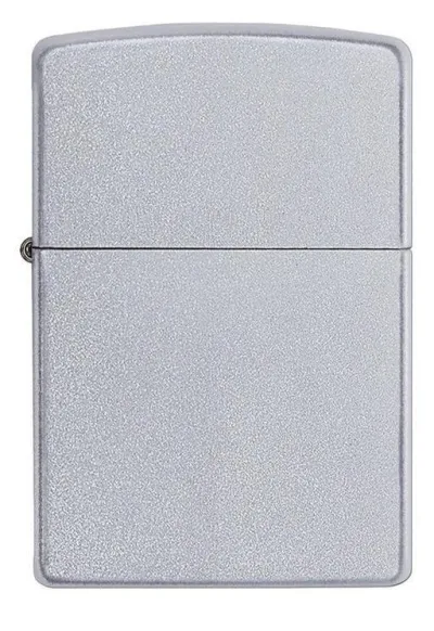 ZIPPO – Satin Chrome - Áletrun á báðum hliðum