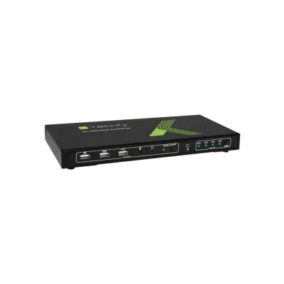 Techly 4ra tengja HDMI KVM sviss