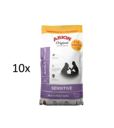ARION - Dogfood - 10x Original sensitive medium 15kg -  150kg total