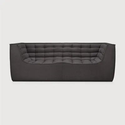 N701 2 sæta m örmum dark grey