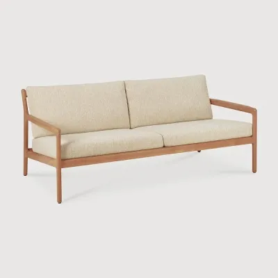 Teak Jack Útisófi  - natural 180cm