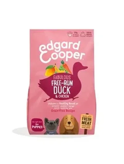 Edgard Cooper - 10x Fresh Free-Run Duck &amp; Chicken puppy 12kg  - Bulk Purchase