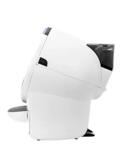 Whisker - Litter Hopper with Bonnet - White