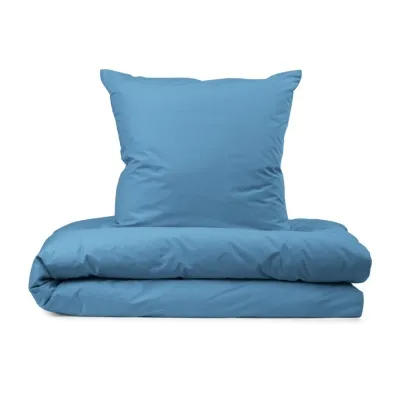 Georg Jensen Damask Rúmföt Supima Percale 140x200/50x70cm Bright Blue