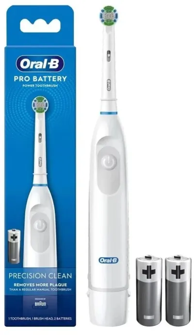 Oral-B PRO Battery rafmangstannbursti - Hvítur 